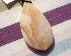 Matte Honey Palm Wood Freeform pendant (ETP00050)