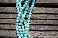 Peruvian Amazonite AB grade 5-6mm round beads (ETB00157)