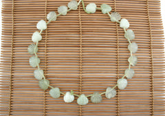 New Jade 15.5-17.5mm handmade shell shape beads (ETB01313)