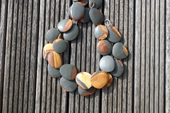 Matte Wonder Stone 34-41mm freeform beads (ETB00497)