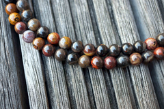 Pilbara jasper 6.5-7.5mm round beads (ETB00504)