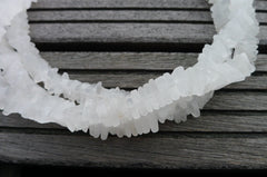 Natural Matte Crystal 11-12mm Triangle beads (ETB00235)