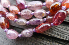 Spinel (Multi-colour) A grade 5-6mm Pebble beads (ETB00234)