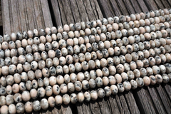 Matte Granite Jasper 11-13mm rondelle beads (ETB00569)