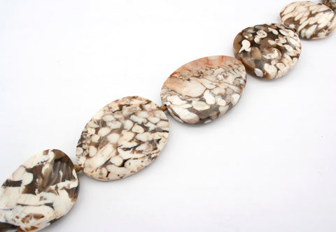 Rare & beautiful Australian Fossil Peanut Wood freeform beads (ETB01261)