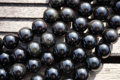 Rainbow Obsidian 11-12mm round beads  (ETB00142)