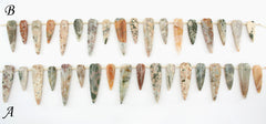 Ocean Jasper 10-16mm heart beads (ETB01179)