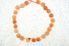 Peach Aventurine 15-17.5mm shell shape beads (ETB01307)