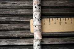 Matte Granite Jasper 11-12mm cylinder beads (ETB00570)