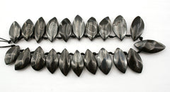 Rare and elegant Mexican Psilomelane freeform beads (ETB00854)