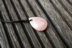 Pink Opal freeform pendant (ETP00136)