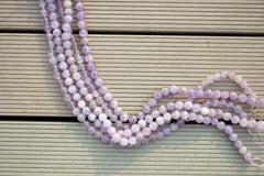 Natural Lavender Amethyst (Madagascar) 9-10mm round beads (ETB00074)