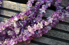Natural Amethyst small chips beads (ETB00305)