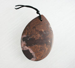 Matte Outback Jasper Freeform Pendant  (ETP00024)