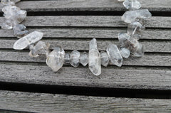 Tourmalinated Quartz medium natural beads (ETB00053)