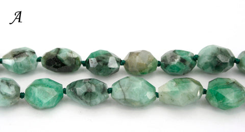 Emerald 9-13mm faceted beads (ETB01333)