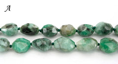 Emerald 9-13mm faceted beads (ETB01333)