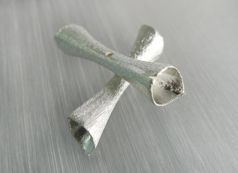 Metal pipes (5 pcs) for jewellery making (ETO00009)