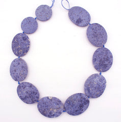 Matte Blue Dumortierite freeform beads (ETB00396)