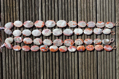 Moroccan Agate 22-29mm oval flat beads (ETB00548)