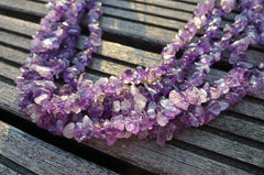Natural Amethyst small chips beads (ETB00305)