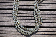 Labradorite (Madagascar) 7-8mm round beads (ETB00135)