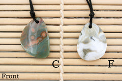 Ocean Jasper freeform pendants (ETP00274)