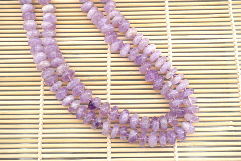 Natural Lavender Amethyst (Madagascar) 11-12mm rondelle beads (ETB01317)