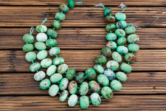 Natural Chrysoprase rondelle beads (ETB00878)