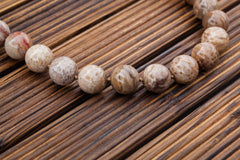 Wood Opalite/ Petrified Wood 16.5-18.5mm round beads (ETB00900)