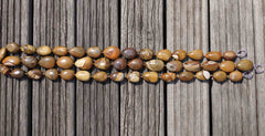 Landscape/ Polychrome jasper 14-18mm pebble beads (ETB00389)