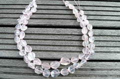 Rose Quartz (Madagascar) 10-18mm faceted beads (ETB00462)