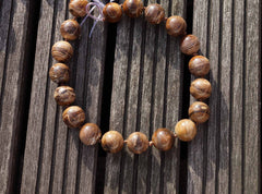 Wood Opalite/ Petrified Wood 19-21mm round beads (ETB00328)