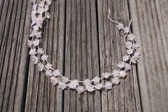 Rose Quartz 14-19mm handmade flower beads (ETB00351)