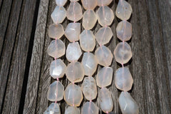 Pink Chalcedony 13-21mm faceted beads (ETB00469)