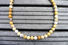 Brecciated Mookaite Jasper 9-10mm round beads (ETB00265)