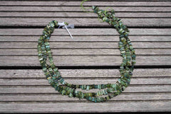 Green Tourmaline small tube beads (ETB00421)