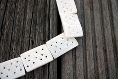 White Mother of Pearl / MOP 18-22mm rectangle carved beads (ETB00370)
